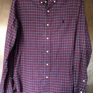 Ralph Lauren Red and Blue Plaid Shirt